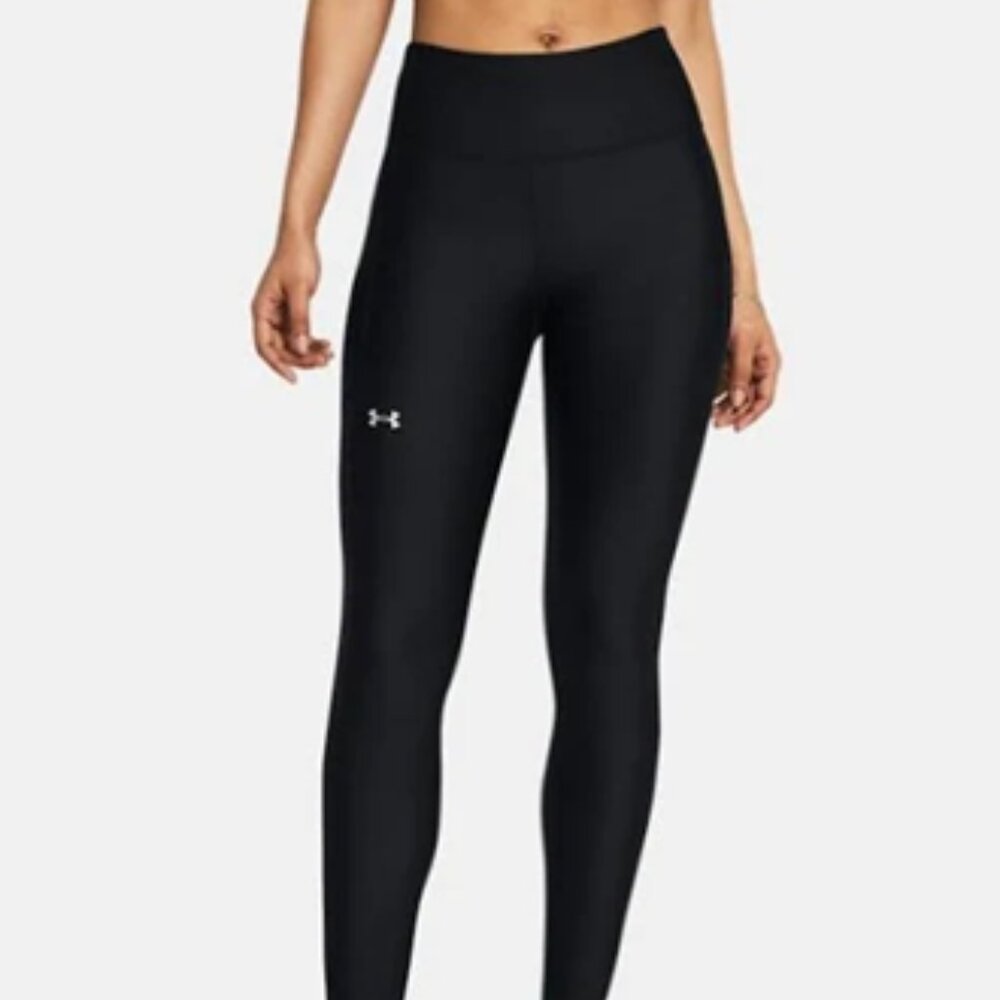 Under Armour Heat Gear Compression Pants Women  Black Sz L